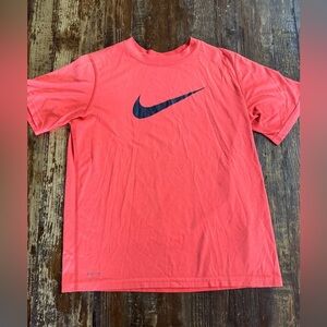Nike Neon Orange T-Shirt with Black Logo